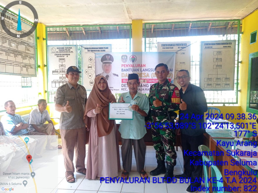 PENYALURAN BANTUAN BLT-DD BULAN APRIL T.A 2024 DESA PADANG PELAWI